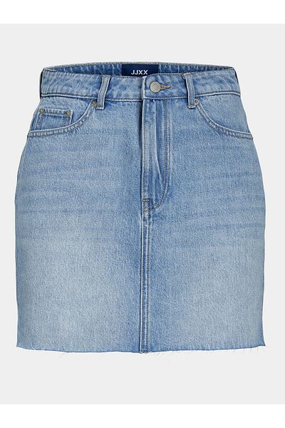 JJXX Fustă din denim pentru femei 12248571 albastră