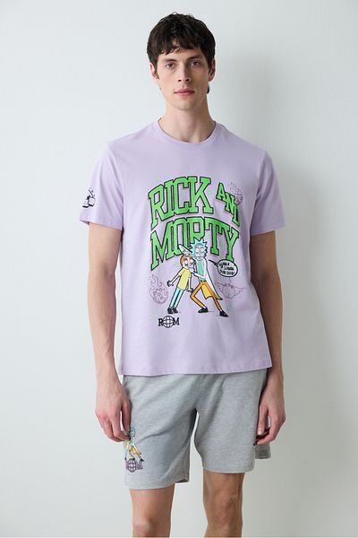 Penti Σετ πιτζάμες Rick and Morty με πολύχρωμα σορτς