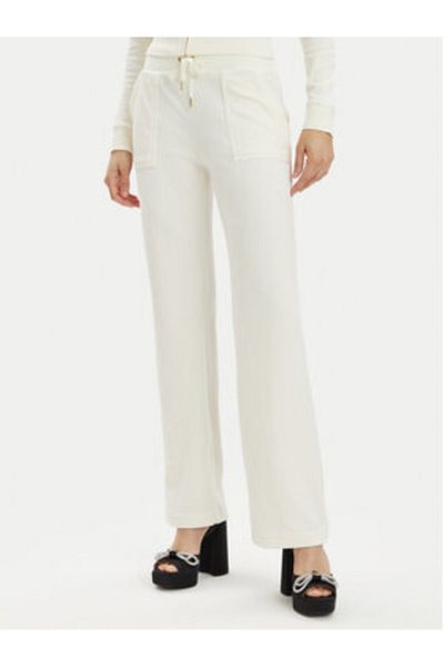Juicy Couture Pantaloni de trening pentru femei JCAP180G Ecru