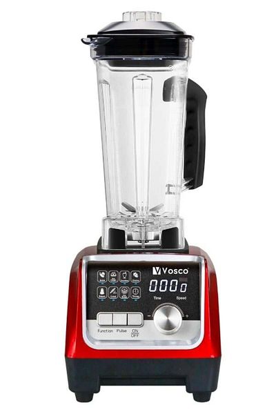 vosco 2200w red Bar Blender Pro Digital - 2 Lt with Ice Crusher