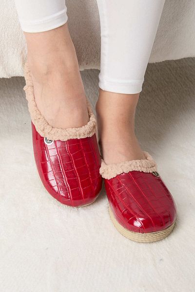 TOFİSA Women's Red House Slippers - 23490