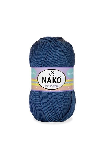 NAKO Elit Baby Anti-pilling Νήματα πλεξίματος χειρός 100 gr Χρώμα 5372 Indigo