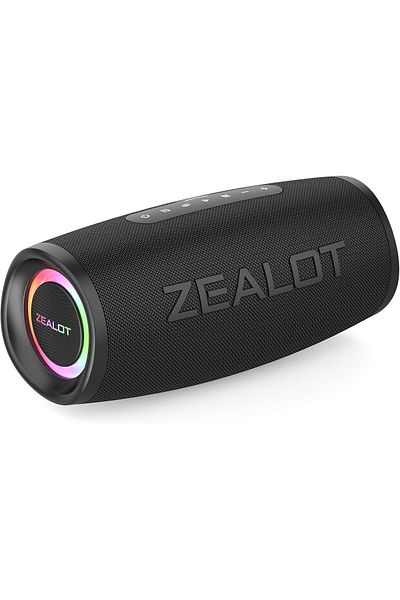 zealot يوفر مكبر الصوت المحمول S56 بتقنية البلوتوث صوت ستيريو بقوة 50 وات مع تقنية Bassup،