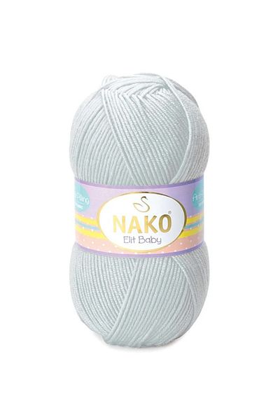 NAKO Elit Baby Anti-pilling Νήματα πλεξίματος χειρός 100 gr Χρώμα 4672 Ανοιχτό Γκρι