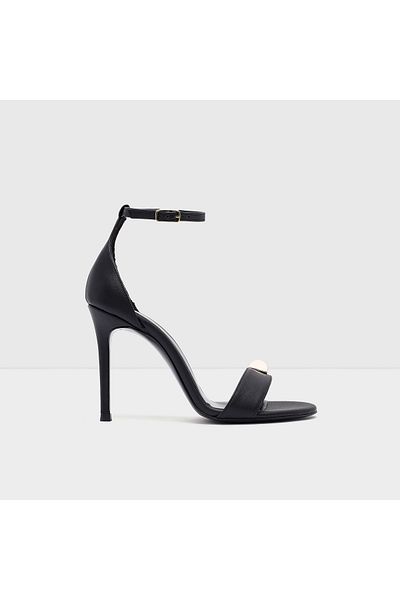 Aldo Lynley-Tr - Black Faux Leather Women's Heeled Stylish Evening Dress Sandals