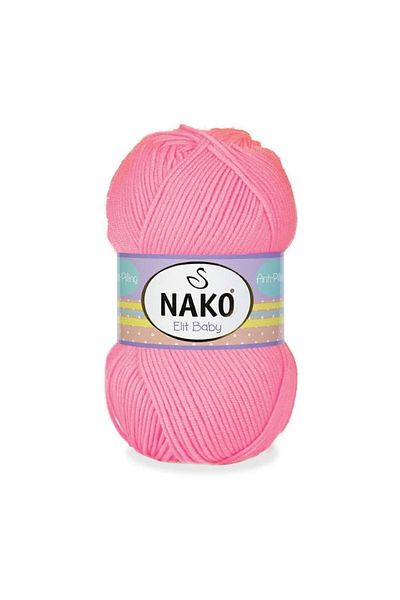 NAKO Elit Baby Anti-pilling Νήματα πλεξίματος χειρός 100 gr Χρώμα 12382 Neon Pink