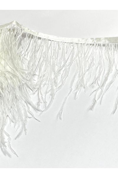 karantuhafiye Ostrich Feather White / 1 Meter