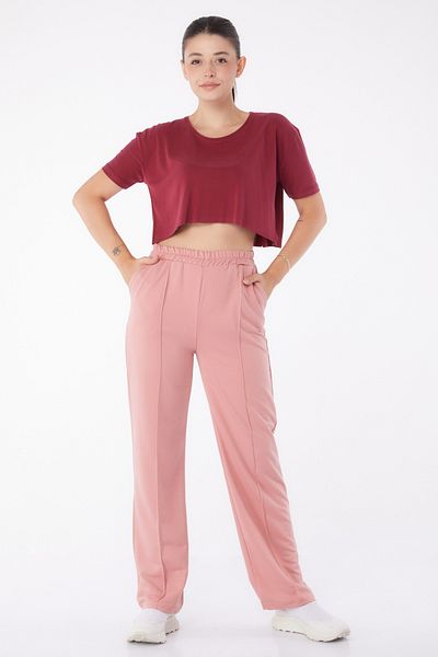 TOFİSA Pink WomEn's SwEatpants, Straight MEDium - 13258