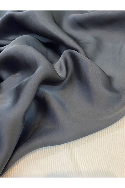 Yiğit Kumaş Thin Soft Satin Fabric Anthracite