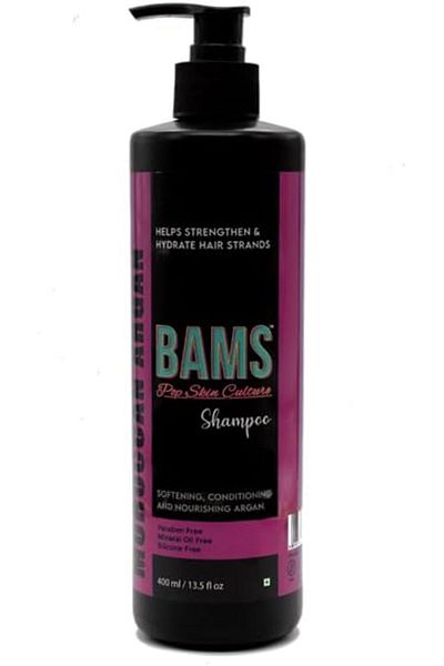 BAMS POP SKIN CULTURE BAMS | Moroccan Argan Shampoo | Nourishing & Repairing Hair Cleanser for Smooth, Shiny Hair, for All