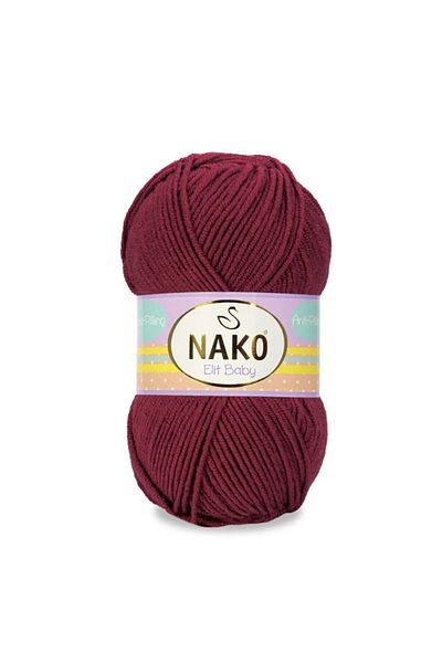 NAKO Elit Baby Anti-pilling Νήματα πλεξίματος χειρός 100 gr Χρώμα 178 Cherry