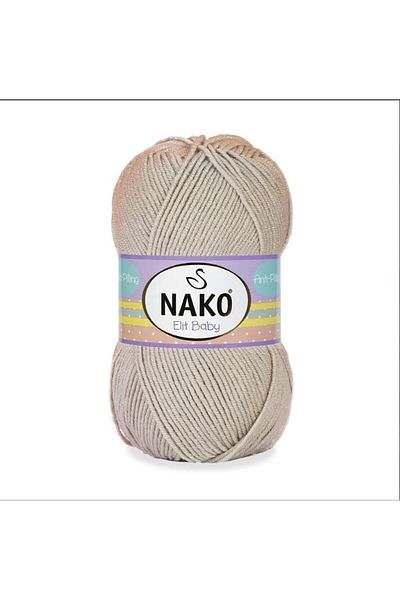 NAKO Elit Baby Anti-pilling Νήματα πλεξίματος χειρός 100 gr Χρώμα 4770 Sponge Stone