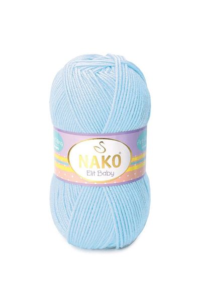 NAKO Elit Baby Anti-pilling Νήματα πλεξίματος χεριών 100 gr Χρώμα 4687 Baby Blue
