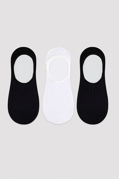 Penti Geschlossene 3-teilige schwarz-weiße Suba-Socken für Herren