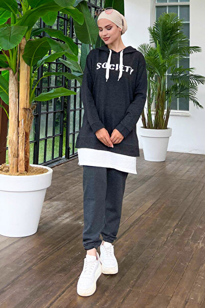 TOFİSA Τουνίκ Παντελόνι Anthracite - 3553