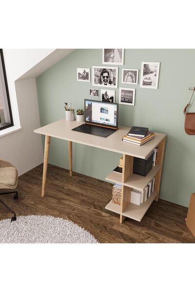 Bimossa S6110 Violet Çalışma Masası Kumtaşı-Sepet