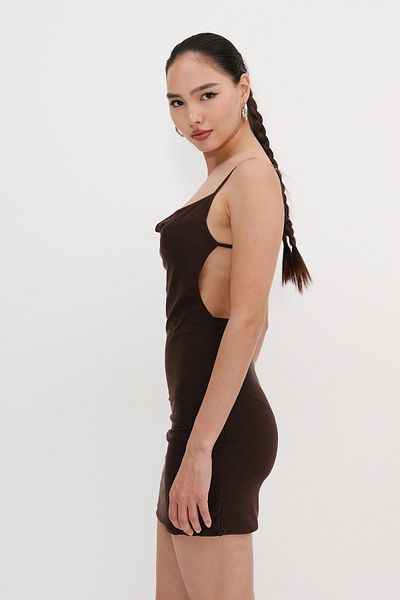Addax Back Low-Cut Strappy Mini Dress E16595-L7