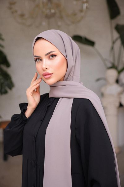 H HİJAB CENTER Mink Medina Silk Shawl 5030