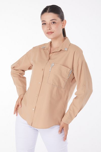 TOFİSA Stone Shirt Mink - 25909