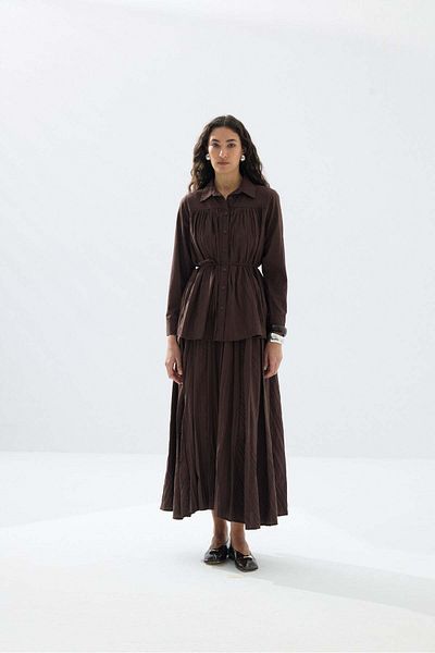 Tailors Room Kraşlı Shirt Suit - Bitter Coffee