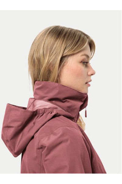 Jack Wolfskin Womens Raincoat 1111202 Red
