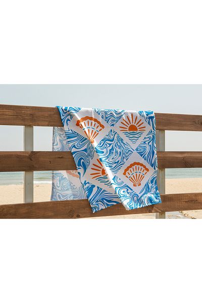 yok yok evim eve dair her şey Patterned High Quality Beach Towel