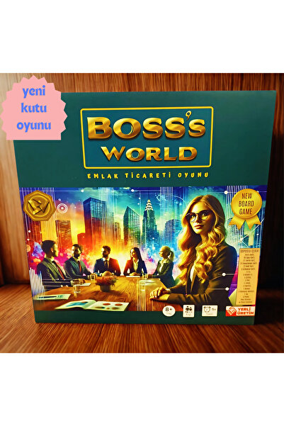 Game Boss's World Emlak Ticaret Oyunu - Yeni Kutu Oyunu - BOARD GAMES