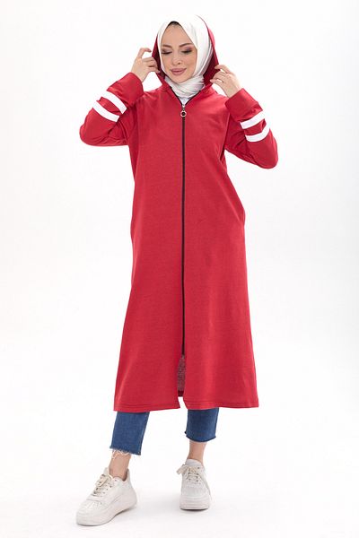 TOFİSA Garnished Ferace Red - 3521