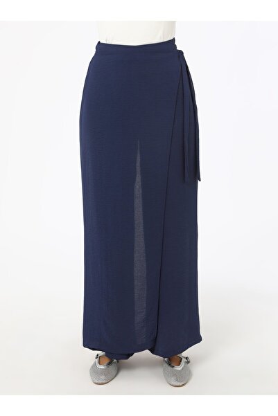 Benin Штани з боковим застібанням та спідницею - Синій -