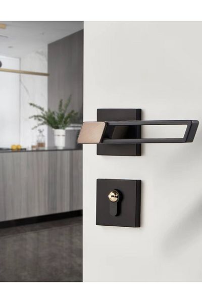 Minkingden 9903 Minimalist Silent Door Handle Lock Set