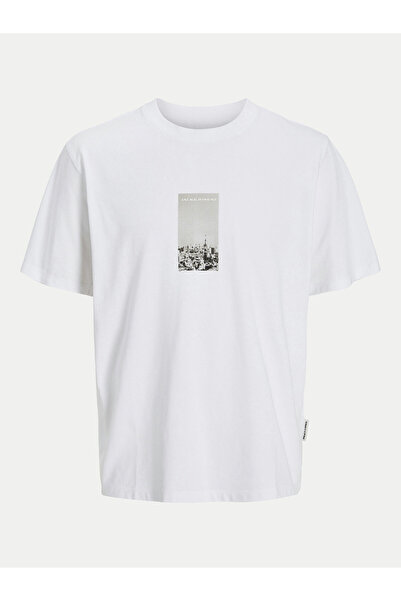 Jack & Jones Tricou bărbătesc Jack Jones 12273775 Alb