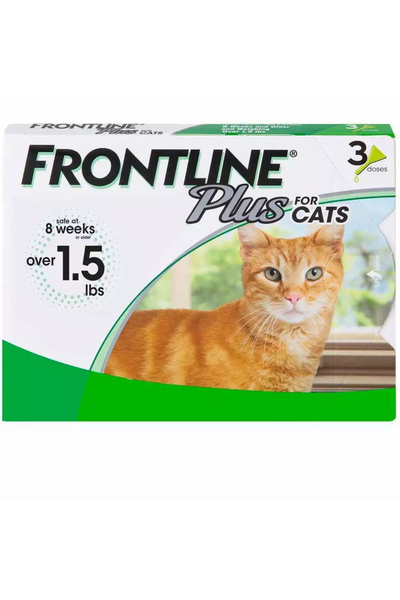 FRONTLINE مجموعة من 3 قطع من Cat Frontline Plus