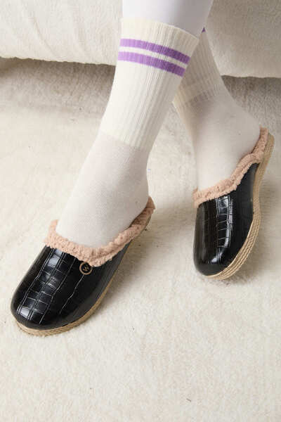 TOFİSA Papuci de casă pentru femei negre - 23490