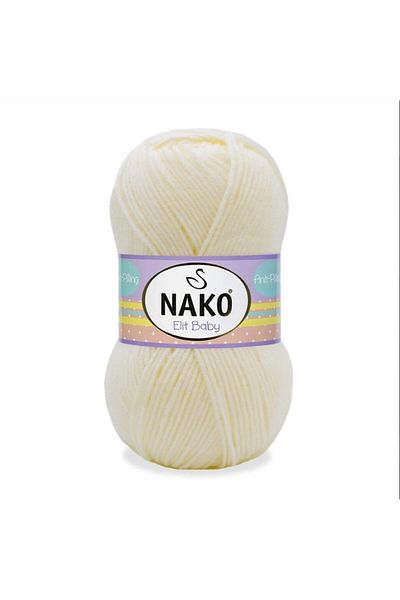 NAKO Elit Baby Anti-pilling Νήματα πλεξίματος χεριών 100 gr Χρώμα 99064 Κρέμα