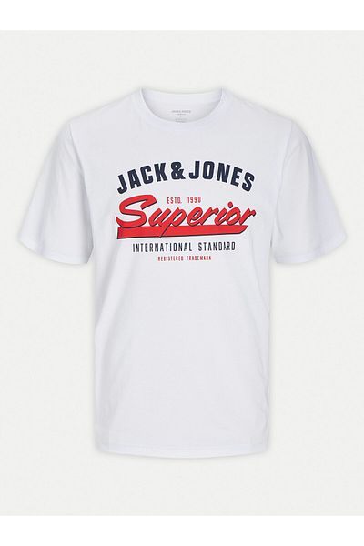 Jack & Jones jack jones Mens T-Shirt 12268267 White