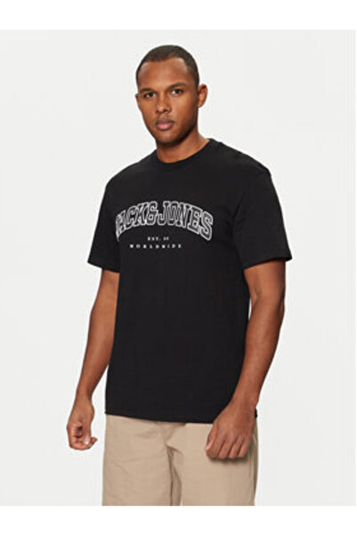 Jack & Jones Tricou bărbătesc Jack Jones 12257579 Negru