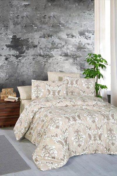TOFİSA Single Beige Duvet Cover Set - 24769