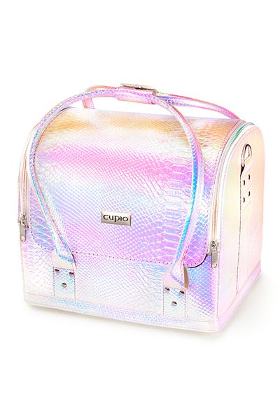 Cupio Holo Light Pink Shoulder Cosmetic Bag