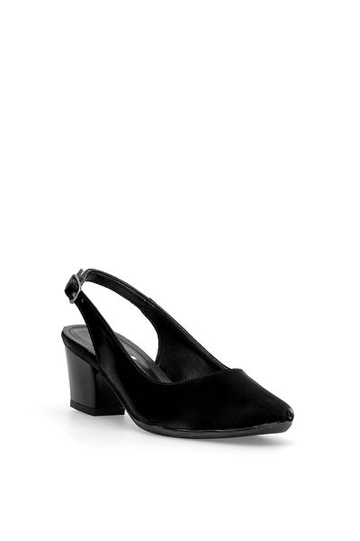 Ayakkabı Fuarı Elit Mst702T Women's Classic Heeled Shoes Black