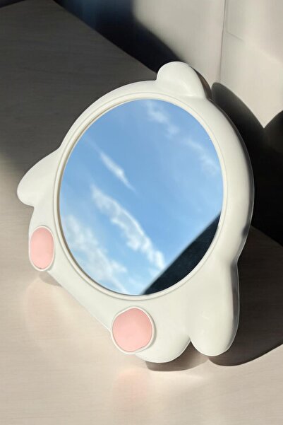 TAKIŞTIR Beyaz Renk Penguen Figürlü Masa Aynası