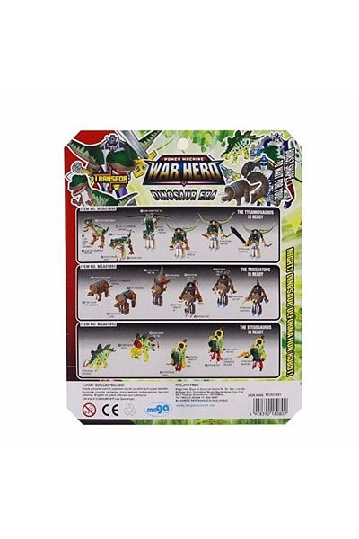 storeks Robot Transforming Warrior Dinosaur Triceratops