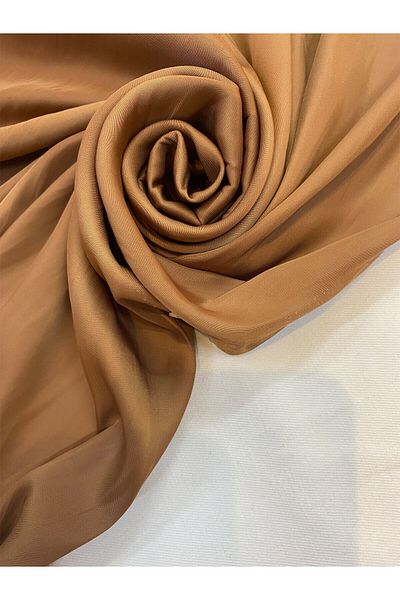 Yiğit Kumaş Tan Silk Satin Fabric