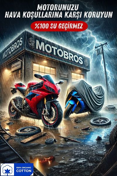 Motobros Kawasaki En 500 Bag Compatible Motorcycle Tarpaulin