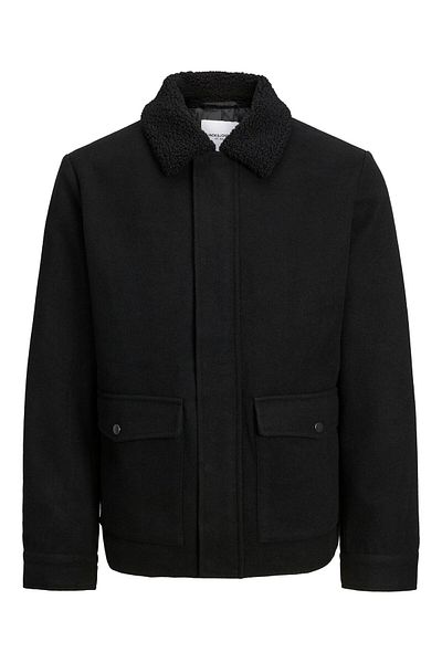 Jack & Jones Jachetă de tranziție pentru bărbați Jack Jones 12236162 Neagră