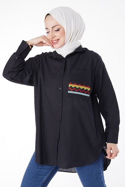 TOFİSA Shirt Black - 25082