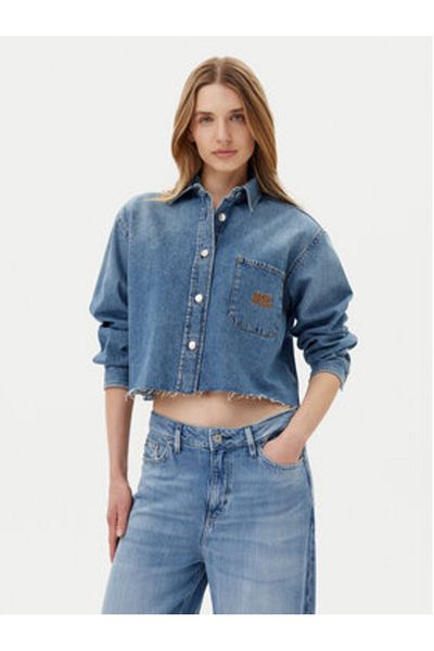 JOOP JEANS Cămașă din denim pentru femei 10019652 30046670 Albastră