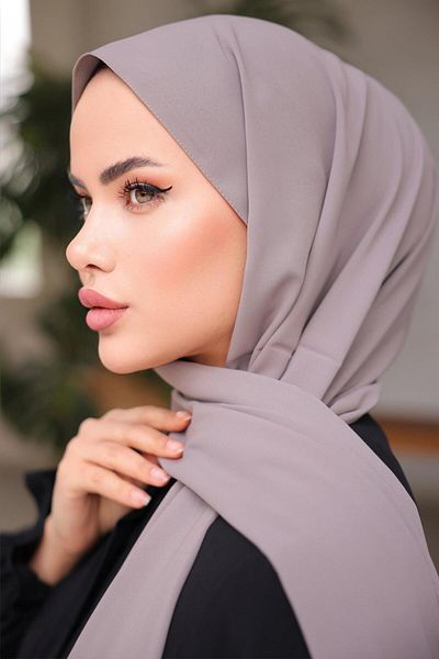 H HİJAB CENTER Mink Medina Silk Shawl 5030