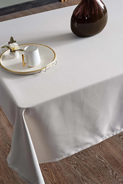 Miabella Home Satin Tablecloth, Authentic, Modern, Matte Satin Tablecloth, Easy to Clean, Rectangular 140x180 Cm