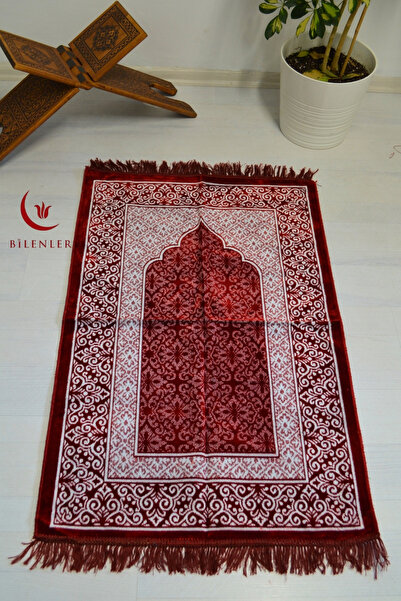Bilenler Velvet Prayer Rug - 70X110 cm - Soft and Comfortable