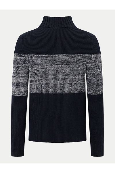 JOOP JEANS Pulover bărbătesc cu guler înalt 30043621 10018669 Albastru marin